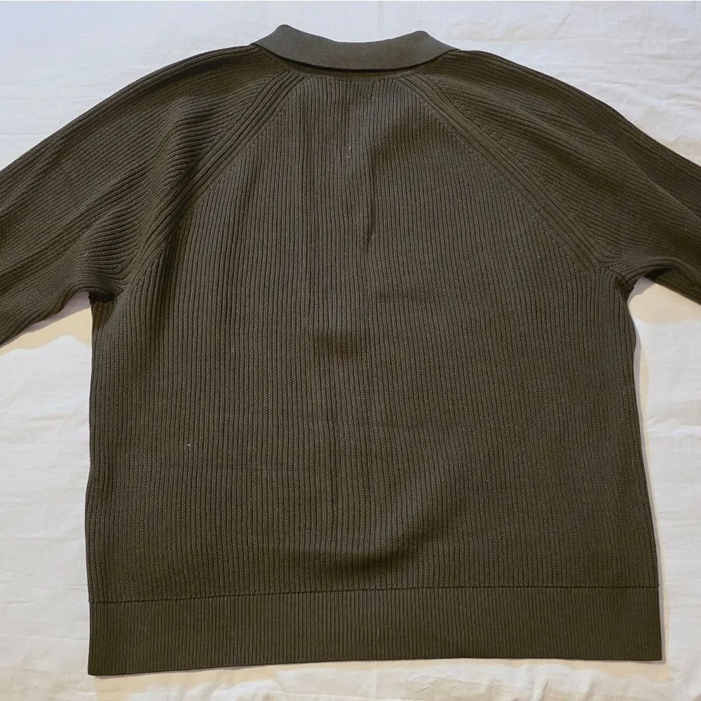 Banana Republic Brown Knit Polo Mens XL